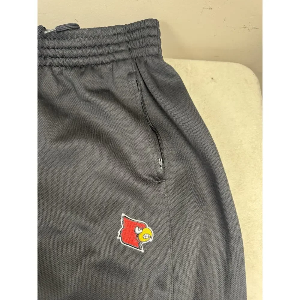 Adidas ClimaWarm Louisville Cardinals Jogger Pants Men’s M Black Athletic